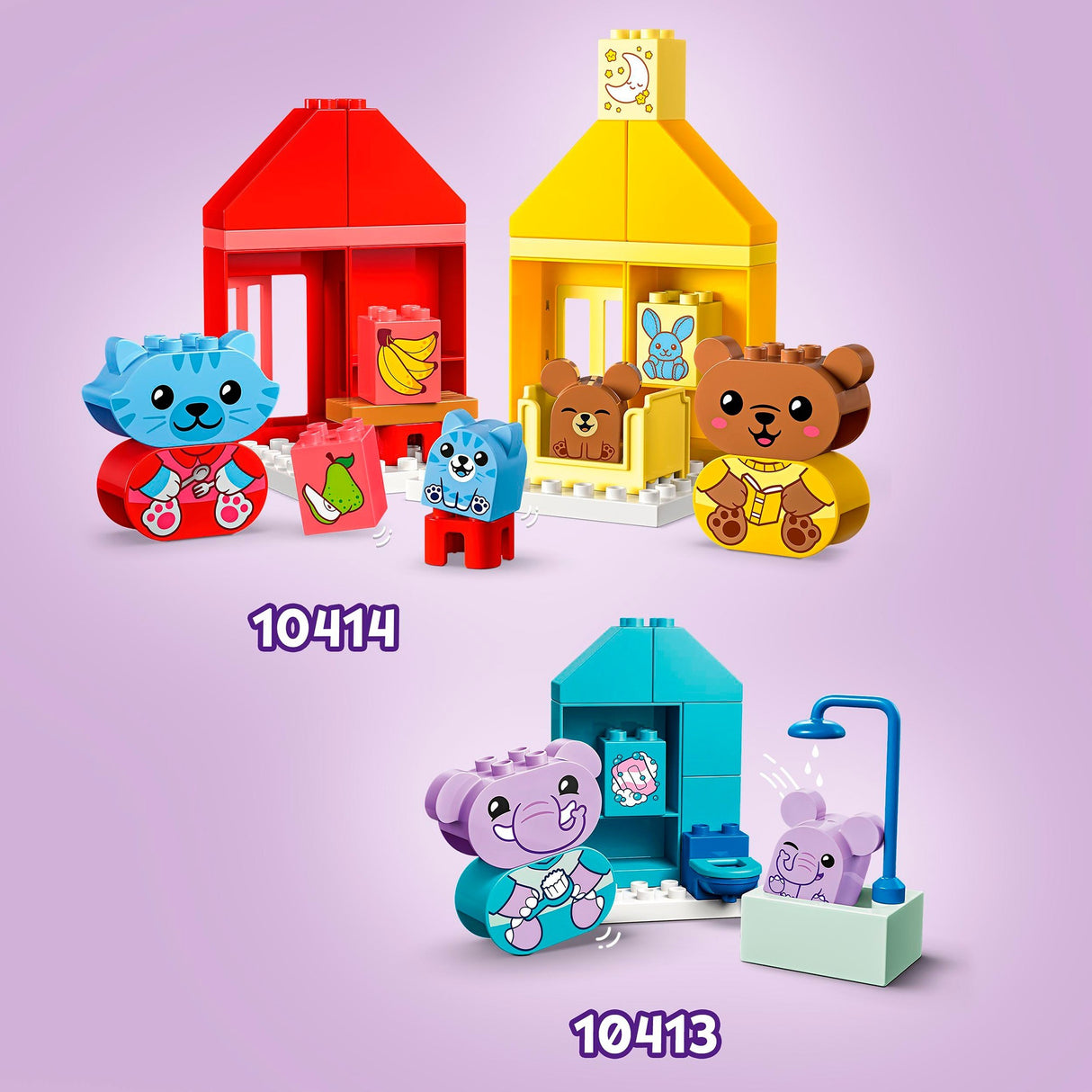 Lego duplo - habitudes quotidiennes - jouets de construction pour manger et dormir (10414)