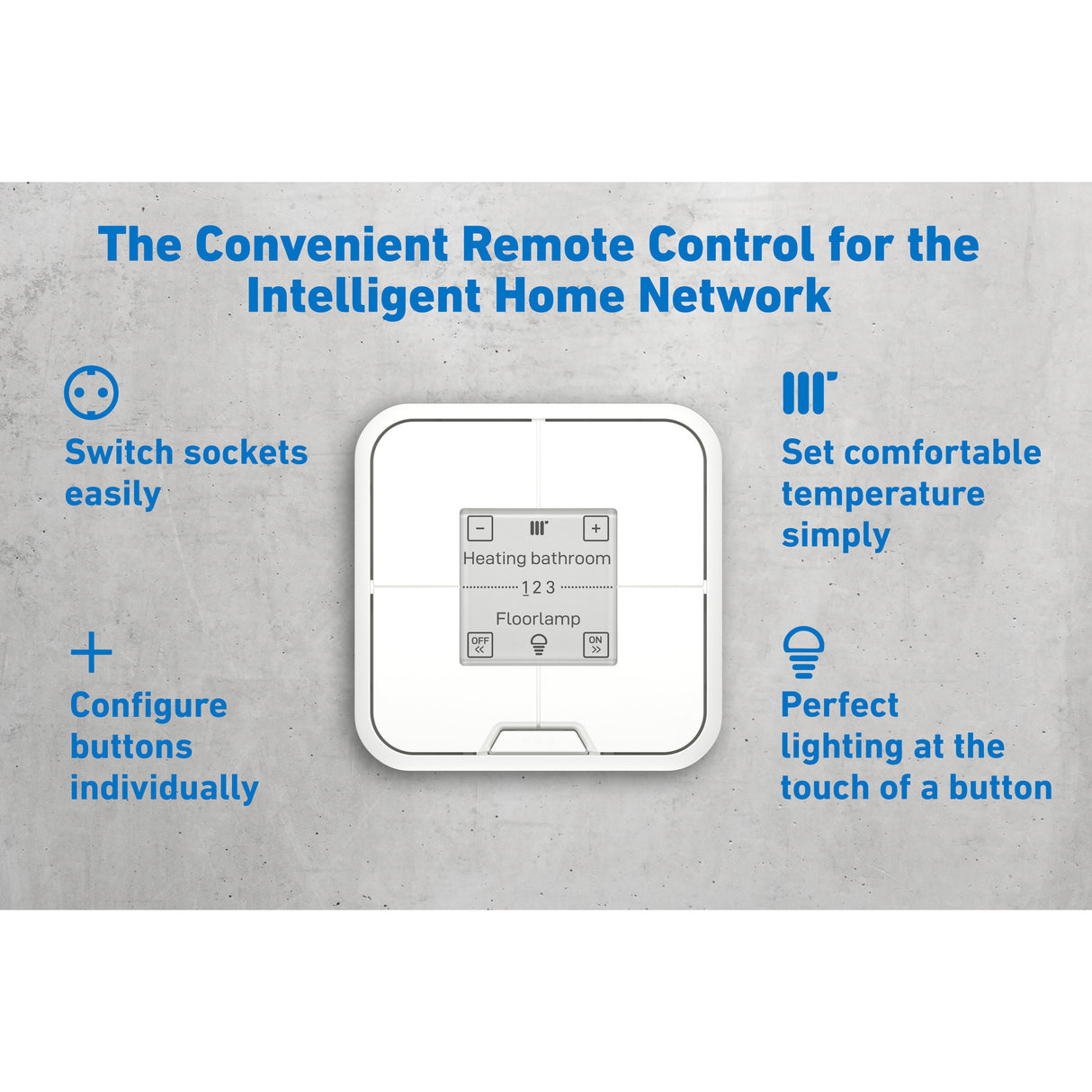 Fritz! commutateur sans fil international dect 440 (blanc, commutateur quadruple pour maison intelligente)