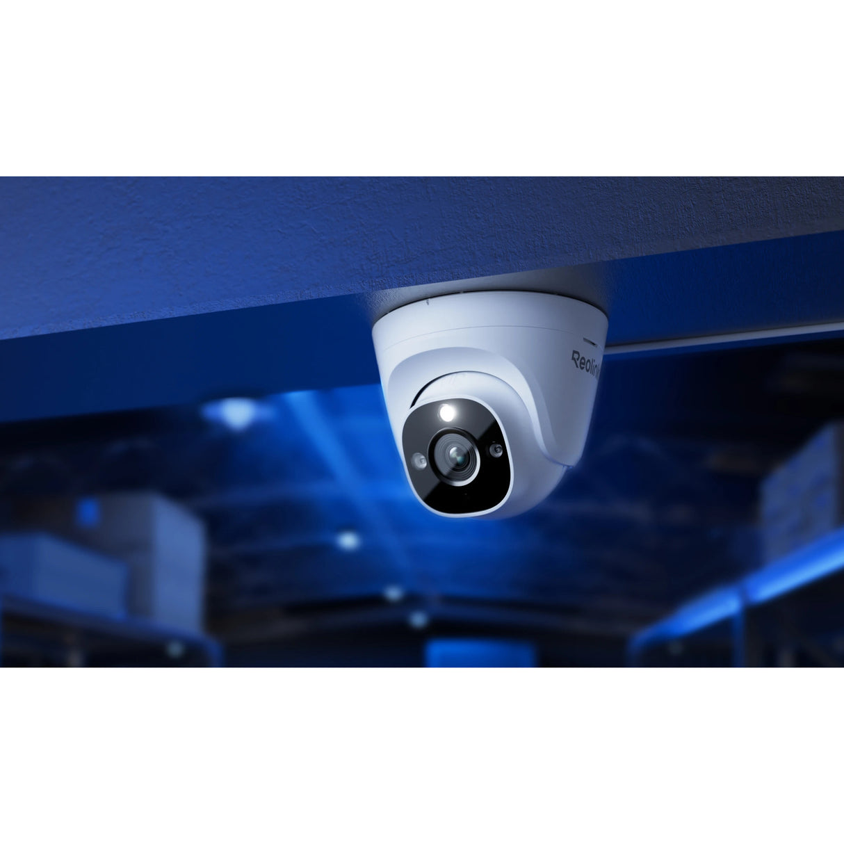 Reolink RP-PCT8M, caméra de sécurité intelligente 4K 8MP POE avec vision nocturne couleur IR (blanc)