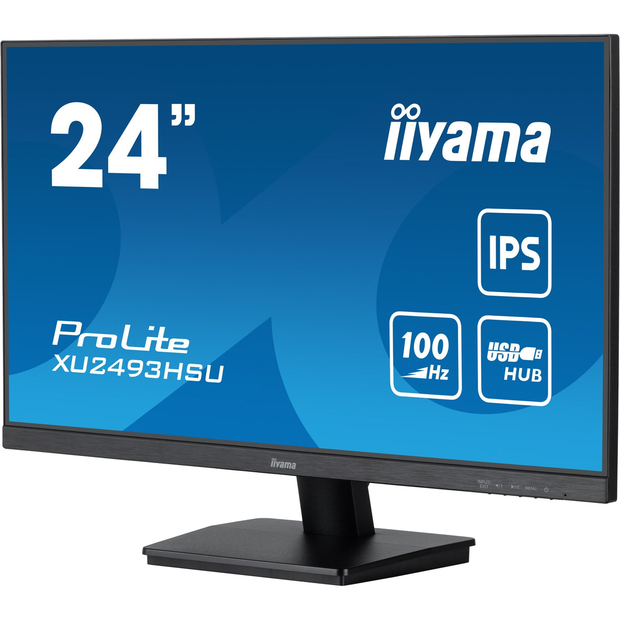 Moniteur Iiyama prolite xu2493hsu-b7 24 (noir (mat), HDMI, port d'affichage, 2x USB-A, USB-B)