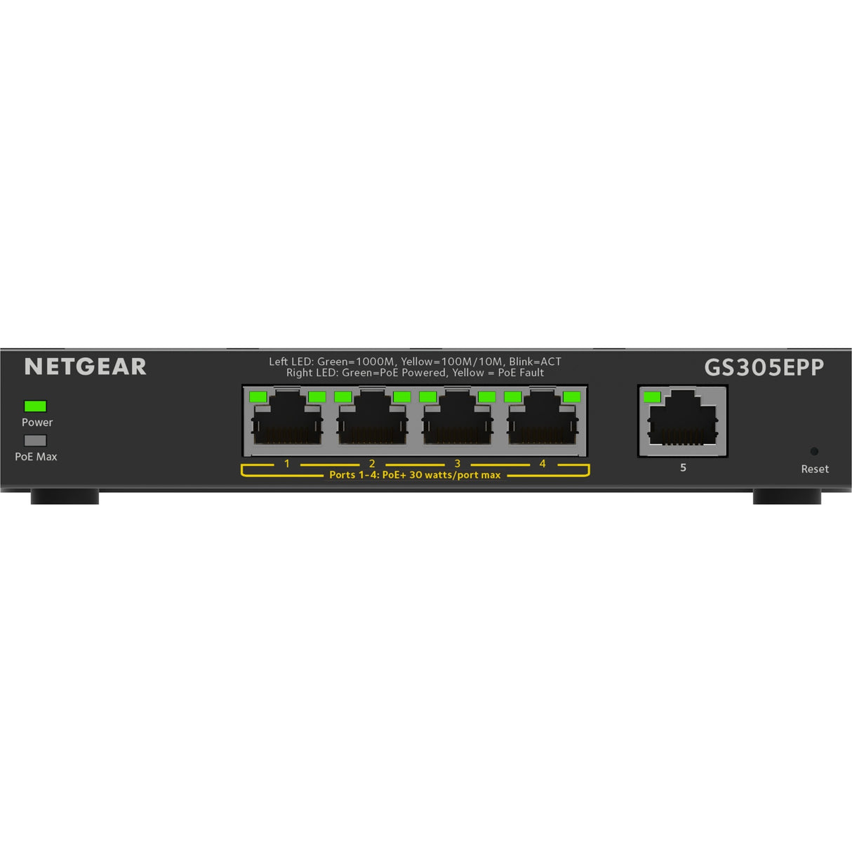Commutateur Netgear gs305epp (noir)