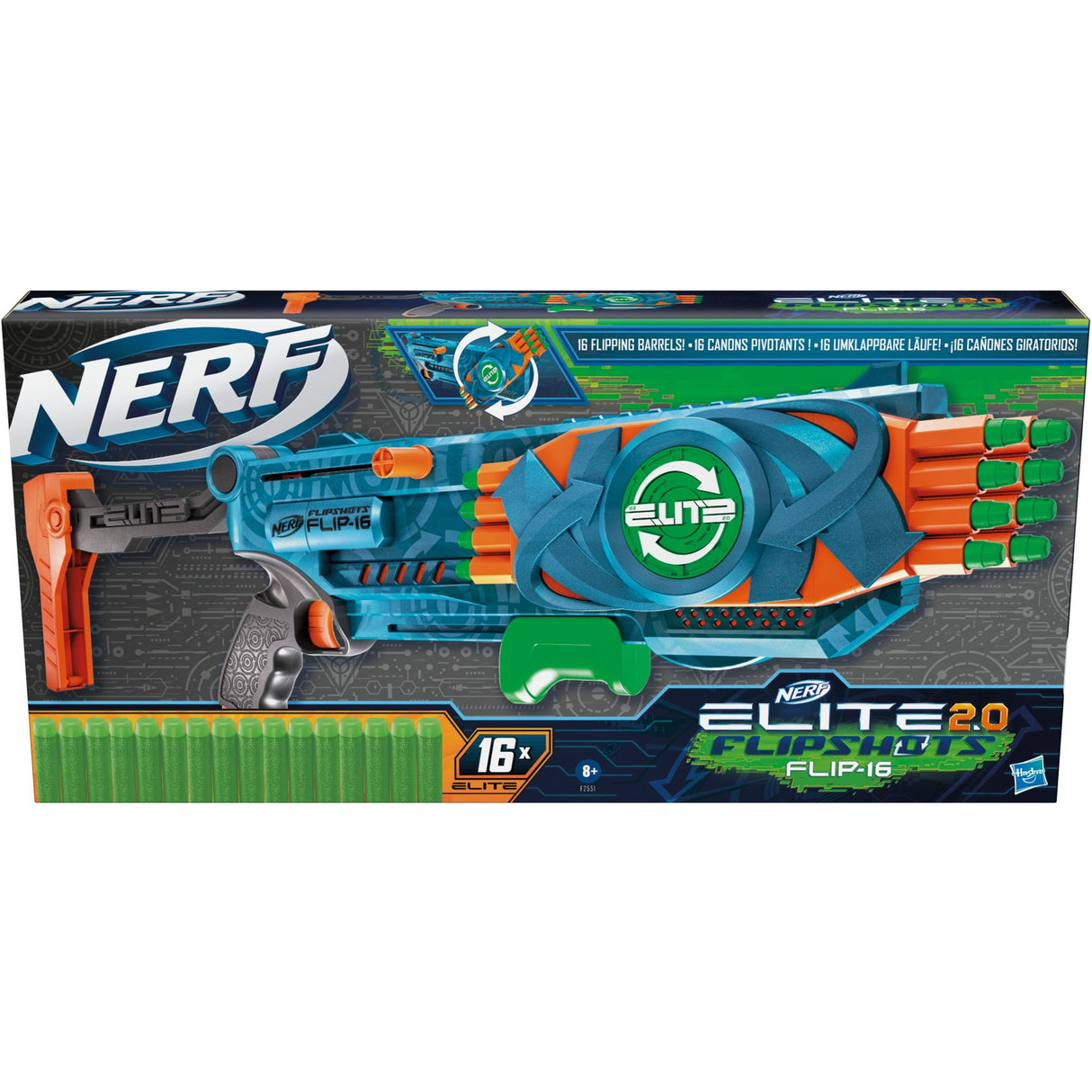 Hasbro Nerf Elite 2.0 Flip Shots Pistolet Nerf Flip-16