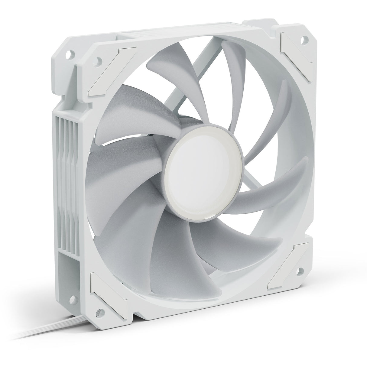 Sharkoon requin miroir rgb pwm ventilateur de boîtier (blanc, 120 x 120 x 25 mm)