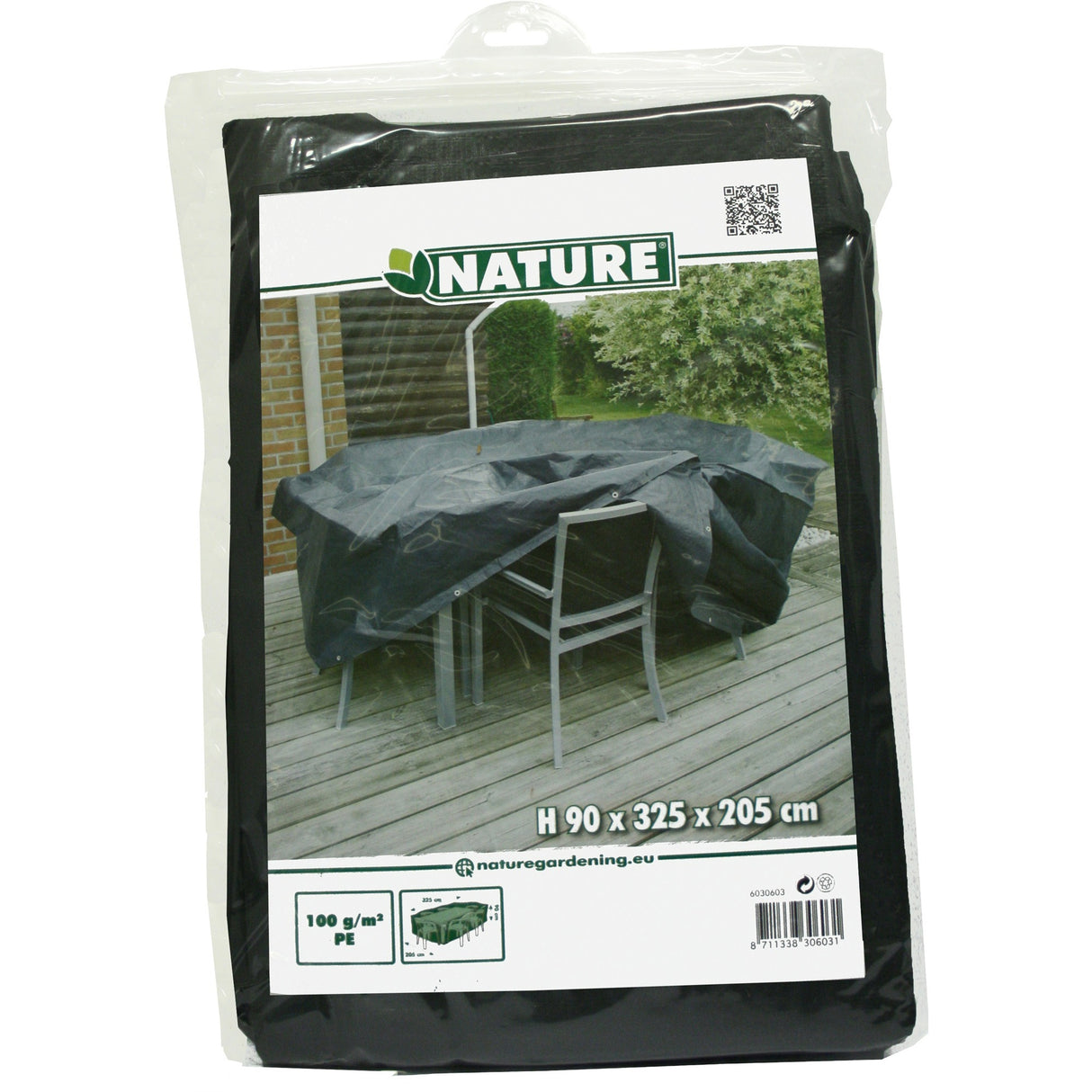 Housse de mobilier de jardin nature pour chaises et tables (gris, 6030603)