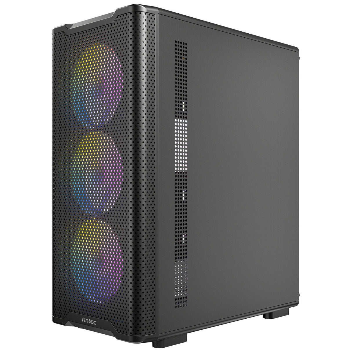 Boîtier tour midi Antec vx310 argb (noir | 3x usb-a | verre trempé)