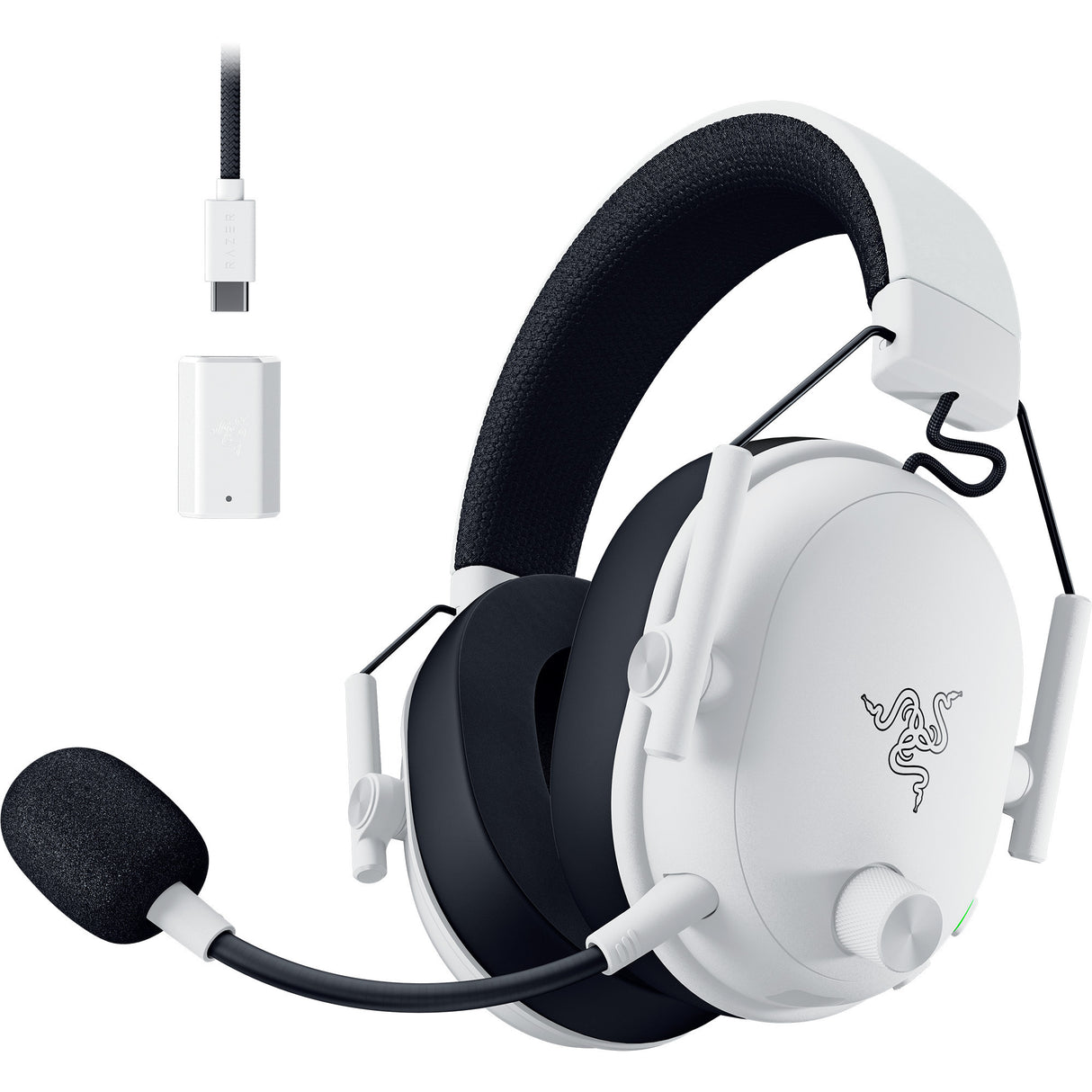 Casque de jeu supra-auriculaire Razer blackshark v3 (blanc noir, PC, Playstation 4 et 5, Bluetooth)