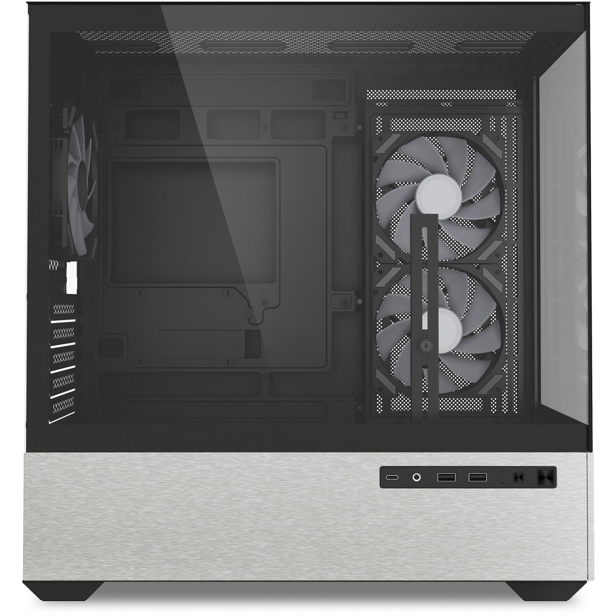 Boîtier mini tour Sharkoon mk7 argb (noir | 2x USB-A | 1x USB-C | RVB | verre trempé)