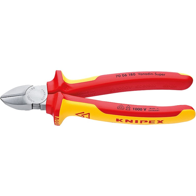 Pince coupante latérale Knipex 70 06 180 pince coupante (jaune)
