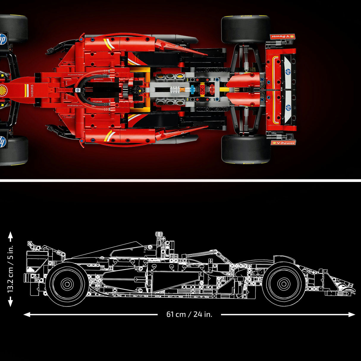 Lego Technic 42207 Ferrari SF-24 voiture de F1