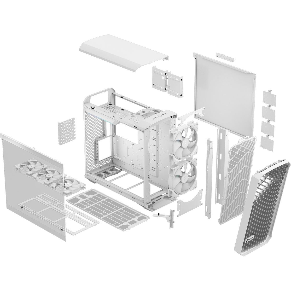Fractal Design Torrent blanc rgb tg claire teinte