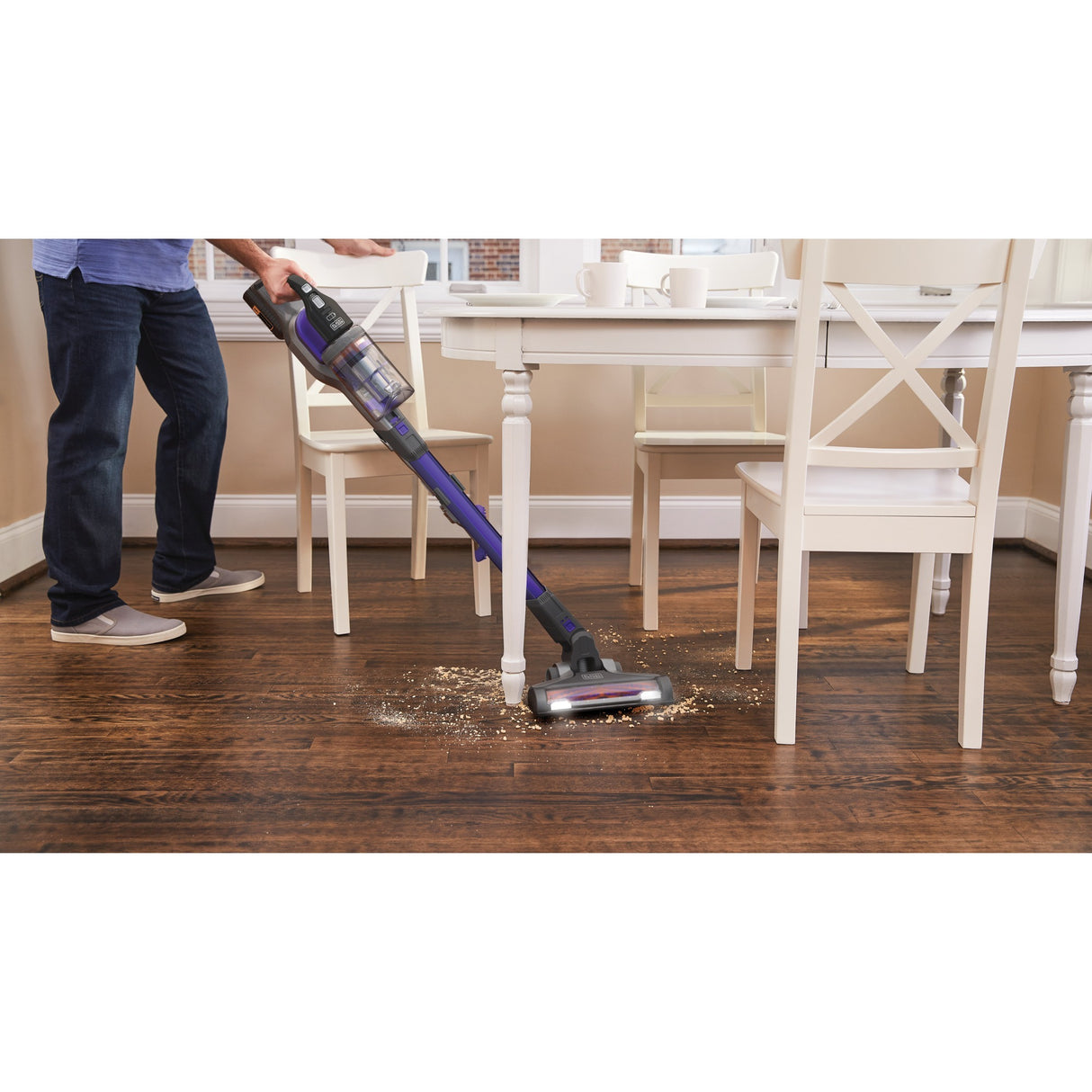 Aspirateur-balai pour animaux de compagnie extrême Black+decker 36 V 4 en 1 Power Series (violet)