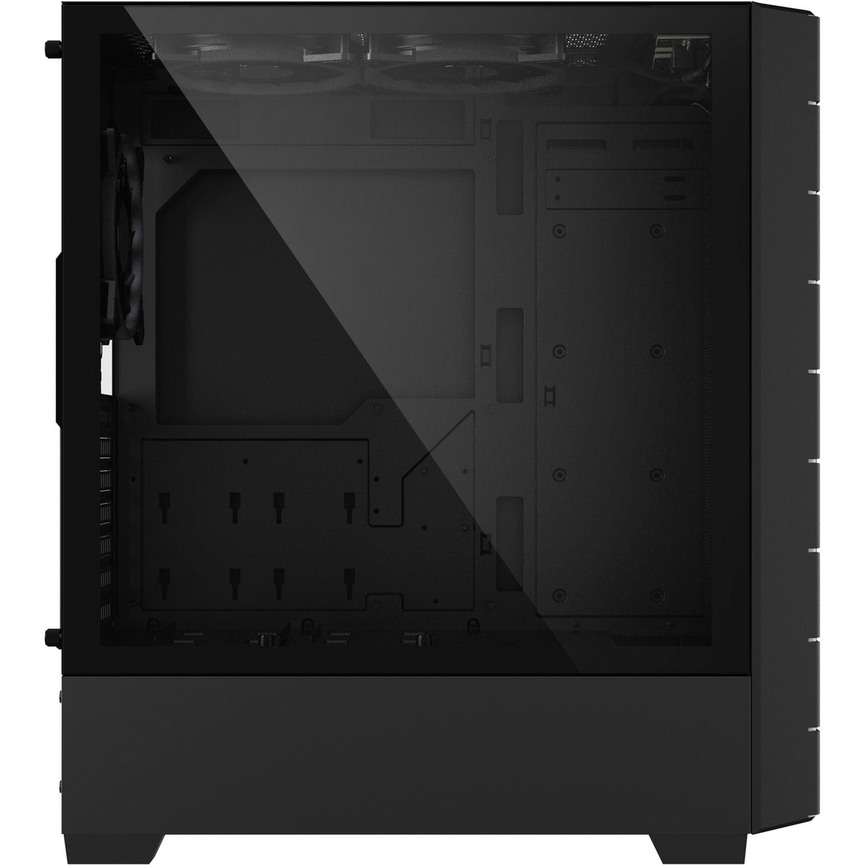 Boîtier tour midi hexagonal Sharkoon rgb (noir | 2x usb-a | 1x usb-c | rgb | verre trempé)