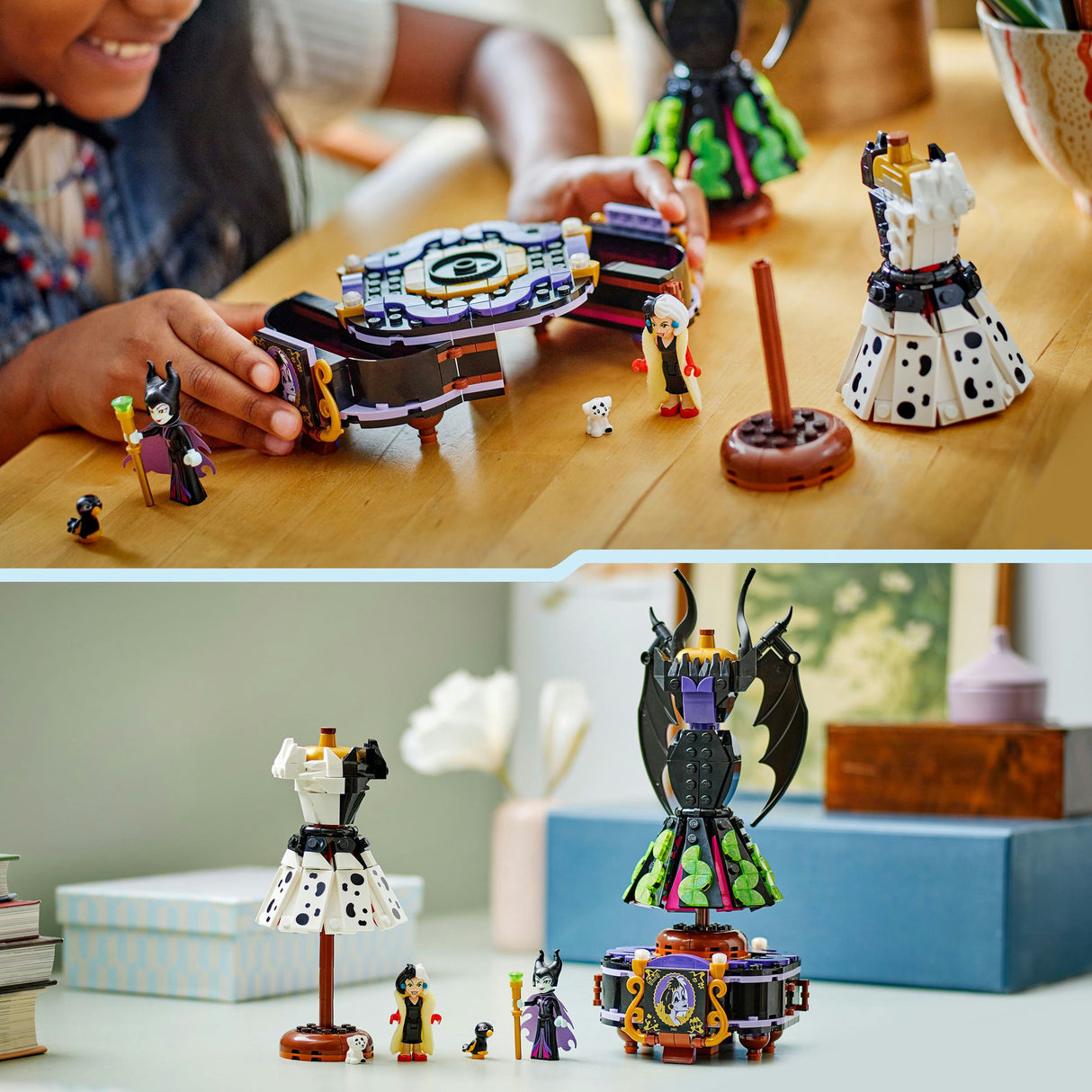 Lego Disney 43262 les robes de Maléfique et Cruella de vil