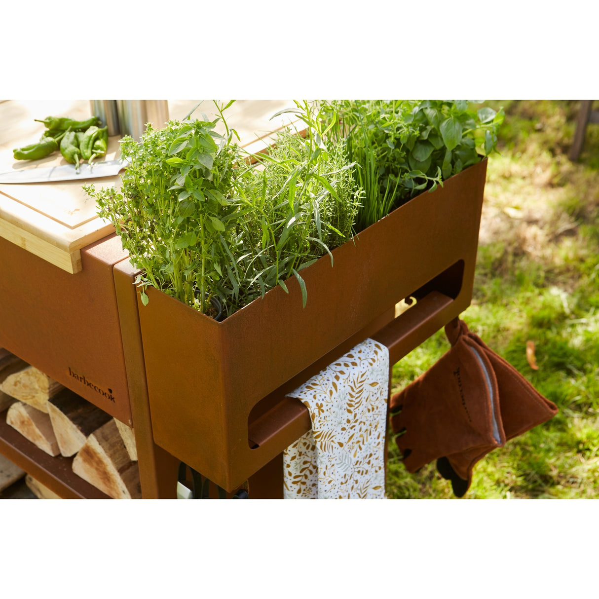 Barbecook Nestor Buddy de table en acier corten
