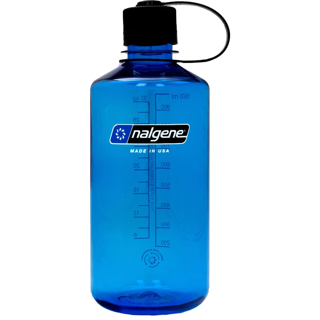 Gourde Nalgene « sustain à bouche étroite » 1 litre, 32oz (bleu transparent)