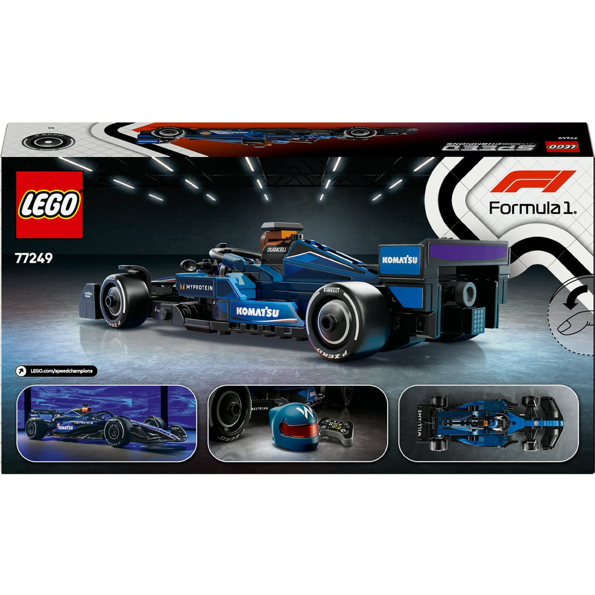 Lego Speed Champions 77249 Voiture de course Williams Racing FW46 F1