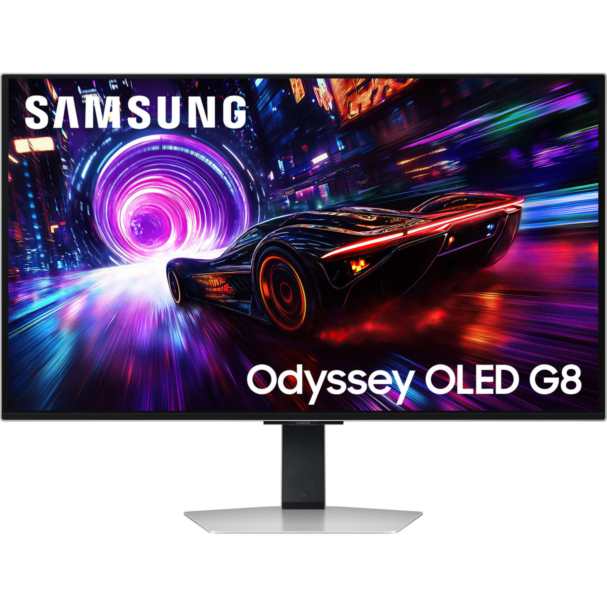 Moniteur de jeu Samsung Odyssey OLED G8 G81SF 32 4K UHD (argent, 2x HDMI, DisplayPort, 2x USB-A, USB-B, 240 Hz)