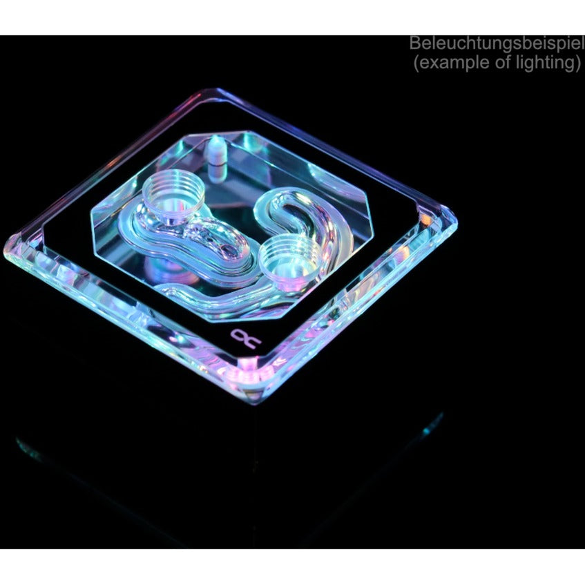 Alphacool eisblock xpx aurora edge refroidisseur de processeur noir acrylique (noir transparent)