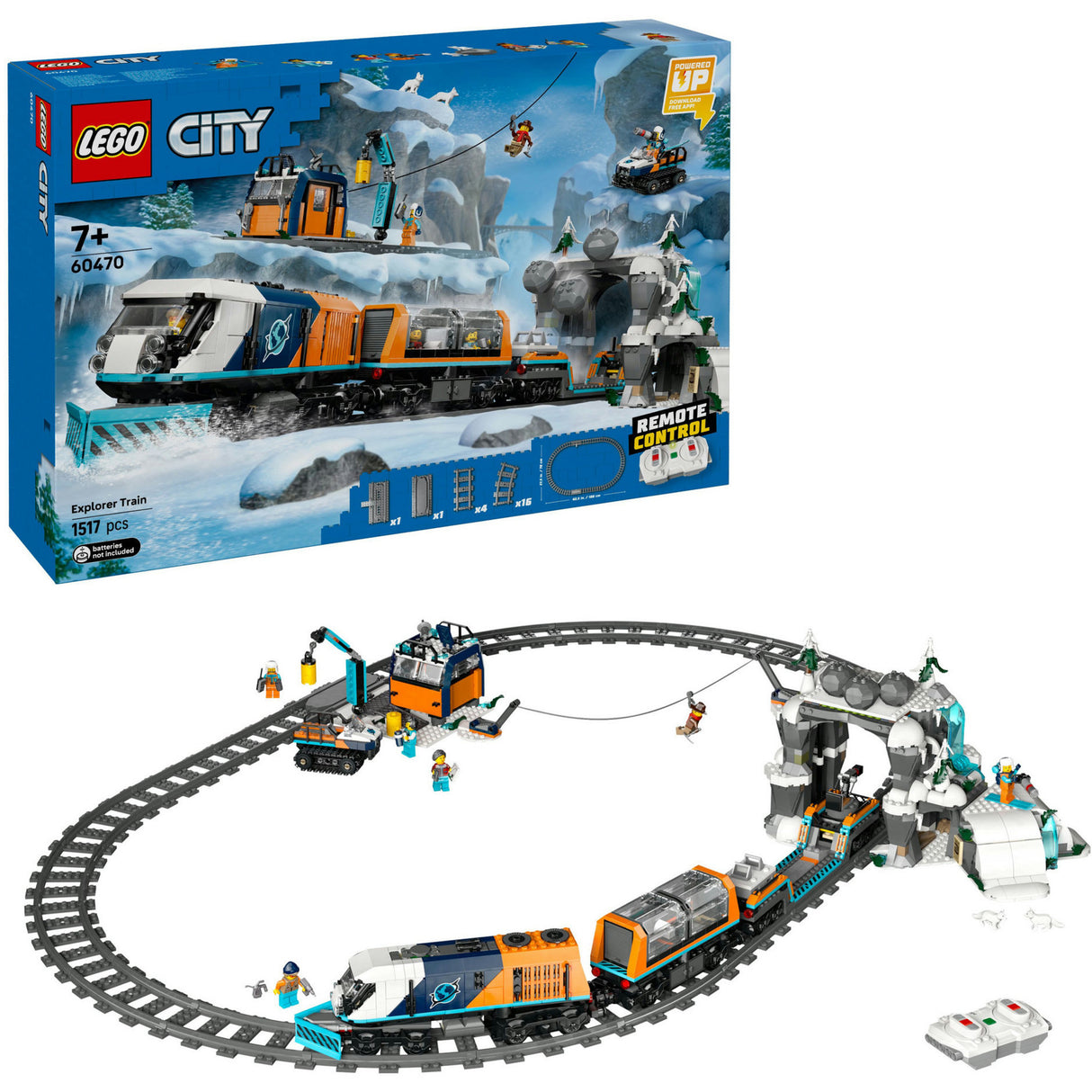 Lego 60470 City Trains Train de recherche au pôle Nord