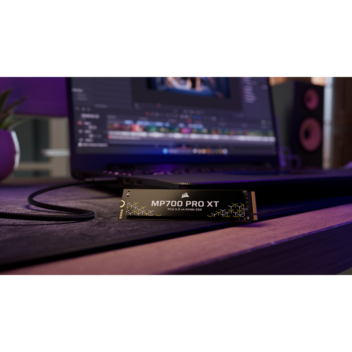 SSD Corsair MP700 Pro XT 1 To (noir, PCIe Gen5 x4 NVMe 2.0, M.2 2280, 3D TLC NAND)