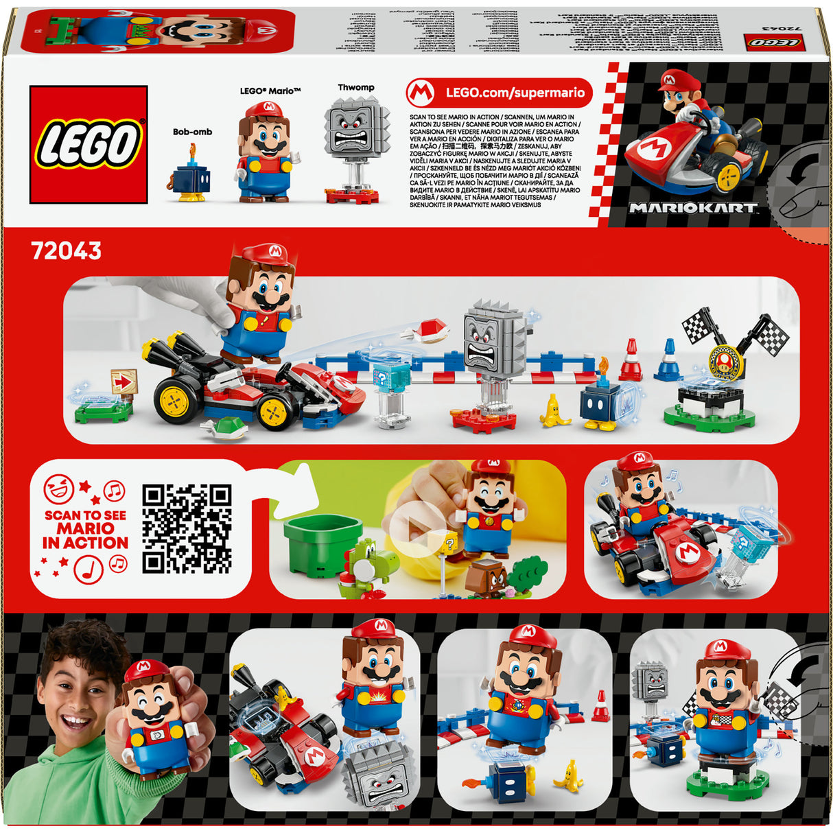 Lego super mario 72043 mario et kart standard