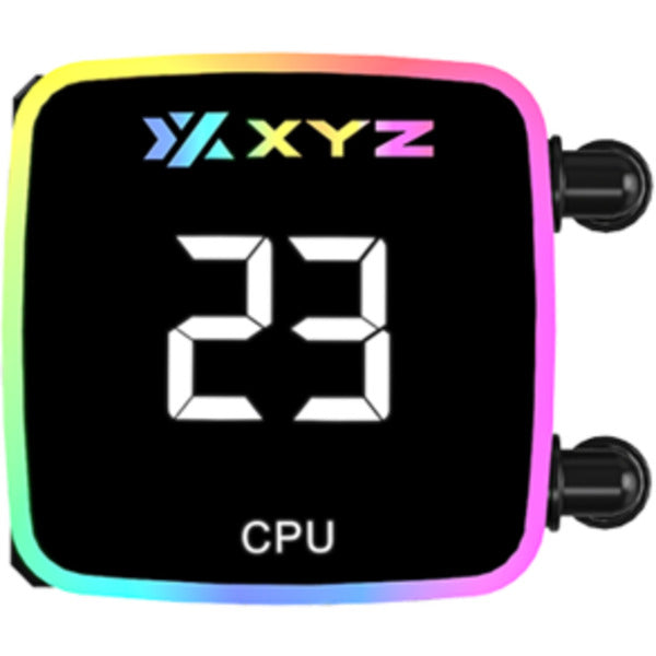 Xyz pc gear aquapulse aio 240 refroidissement par eau (noir, argb, pwm)