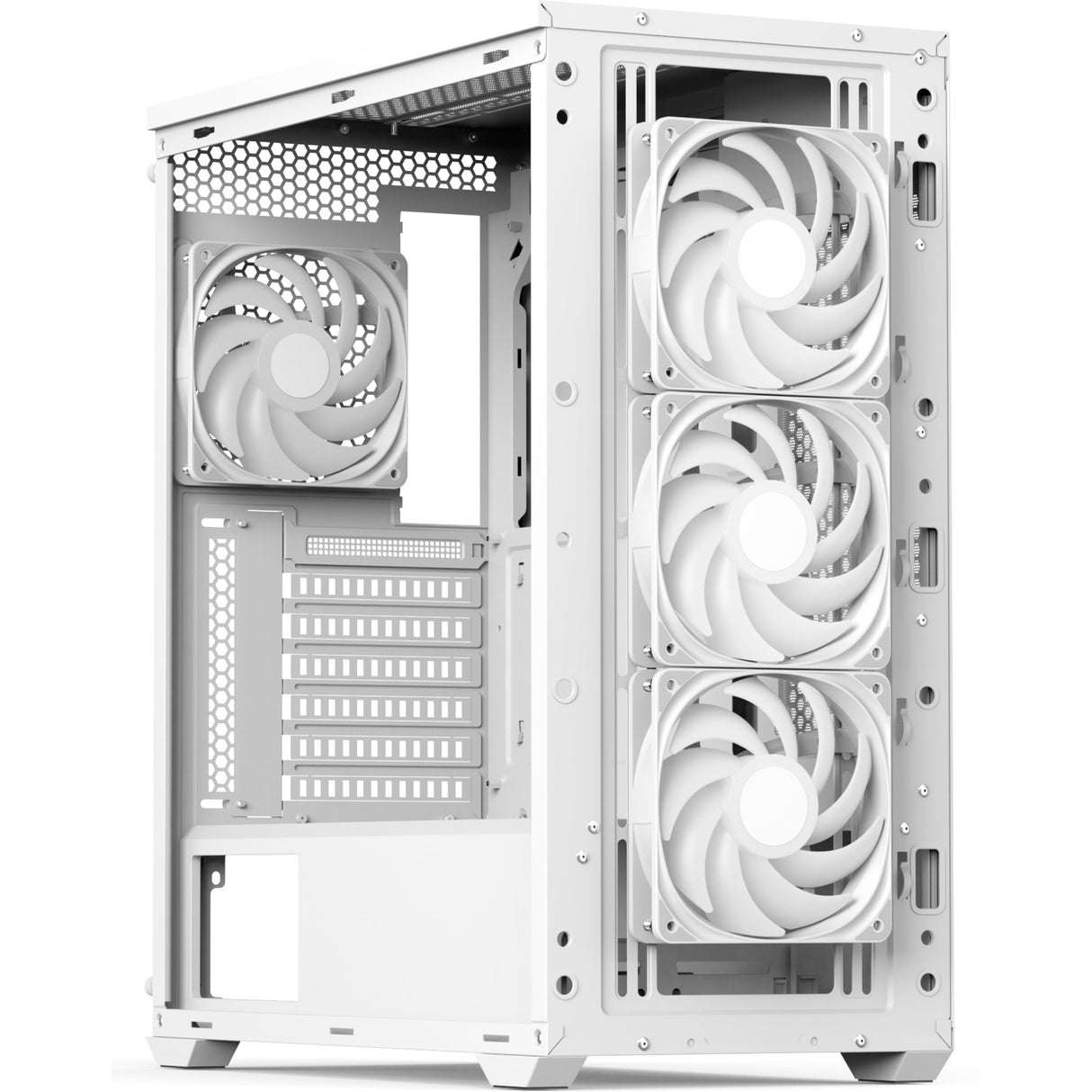 Boîtier tour midi Aerocool b502a (blanc | 2x USB-A | 1x USB-C | RVB)