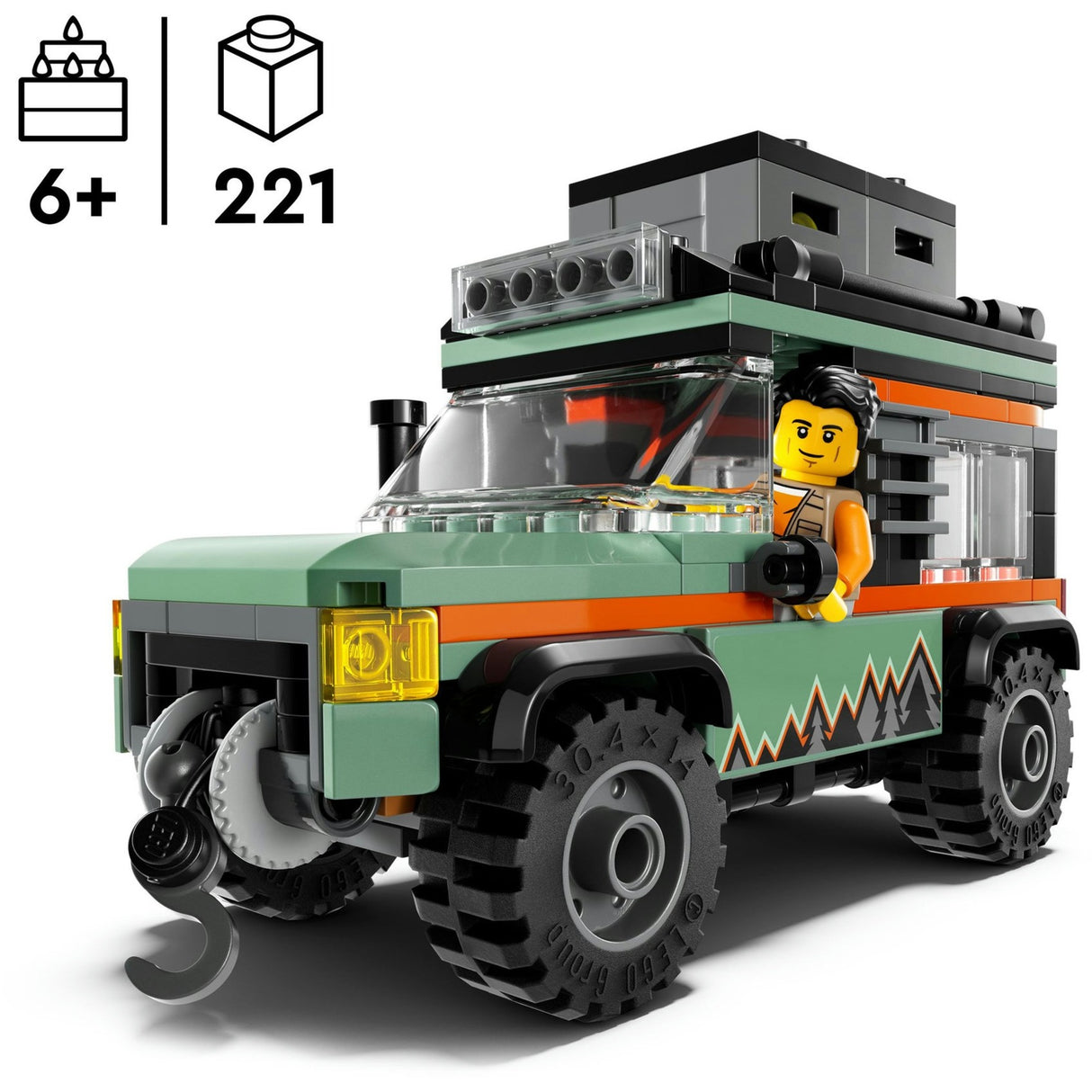 Lego city 60447 Véhicule tout terrain 4x4 pour la montagne