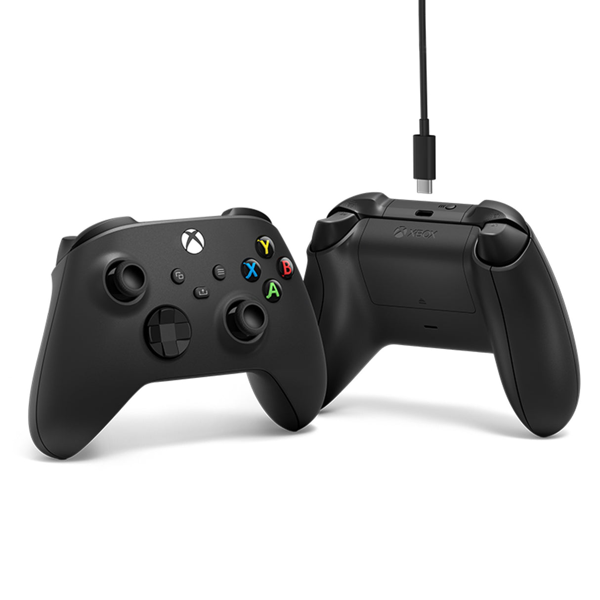 Manette sans fil Microsoft Xbox + câble USB-C (noir, avec câble USB-C | PC, Xbox One, Xbox Series X, Xbox Series S)