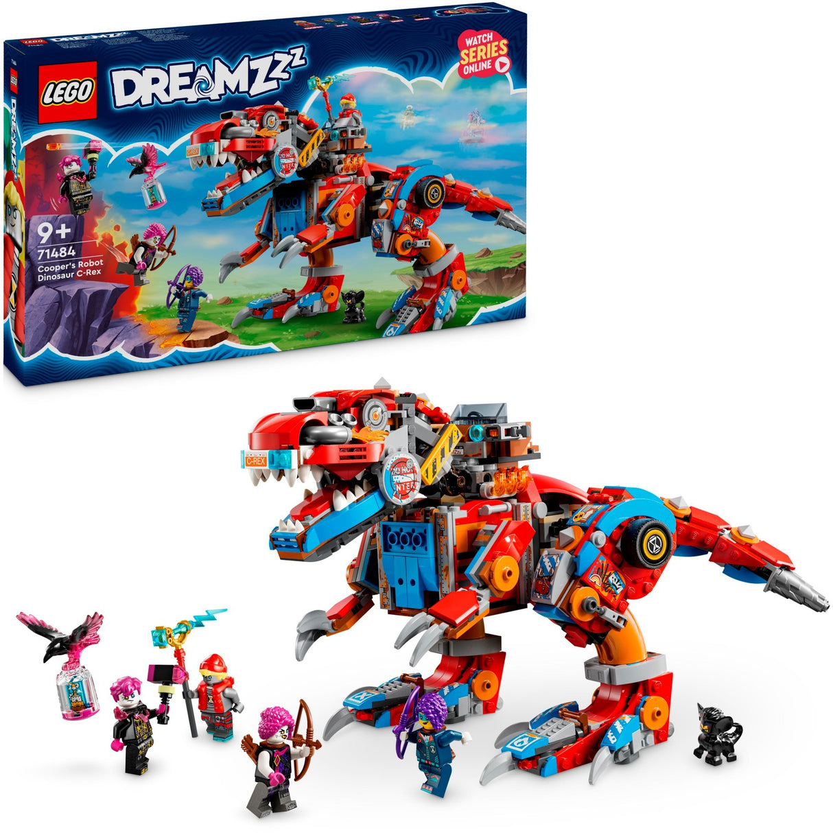 Lego dreamzzz 71484 coopers robot dinosaure c. Rex