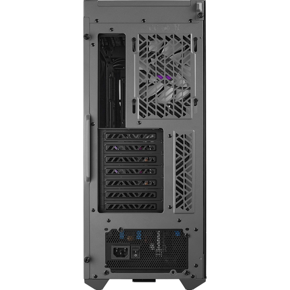 Boîtier tour midi Cooler Master TD500 Max (Gunmetal | 2x USB-A | 1x USB-C | RVB | Verre trempé)