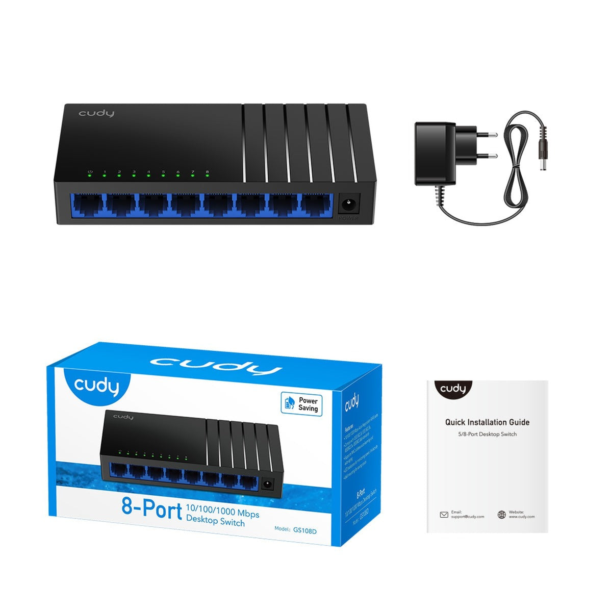 Commutateur de bureau Gigabit à 8 ports Cudy