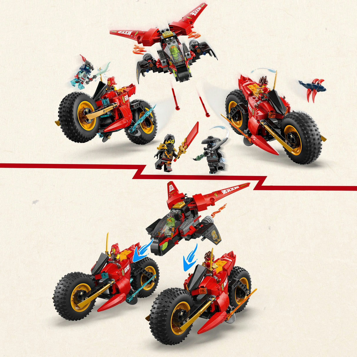 Lego 71844 véhicule de combat ninjago ninja