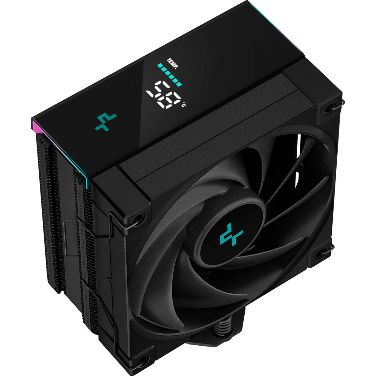 Deepcool AK400 Refroidisseur de processeur RVB numérique (noir, connecteur de ventilateur PWM à 4 broches)
