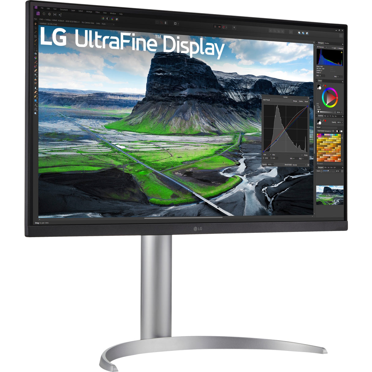 Moniteur LG Ultrafine 27UQ850V-W 27 4K UHD (blanc argent, 2x HDMI, Display Port, 2x USB-A, USB-B, USB-C)
