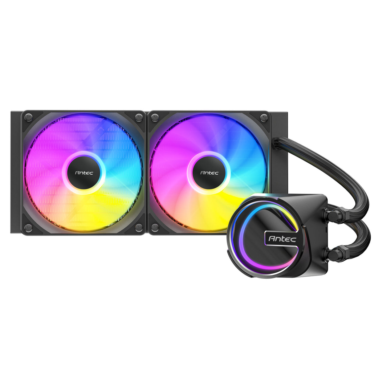 Refroidissement par eau Antec skeleton 240 argb (noir)
