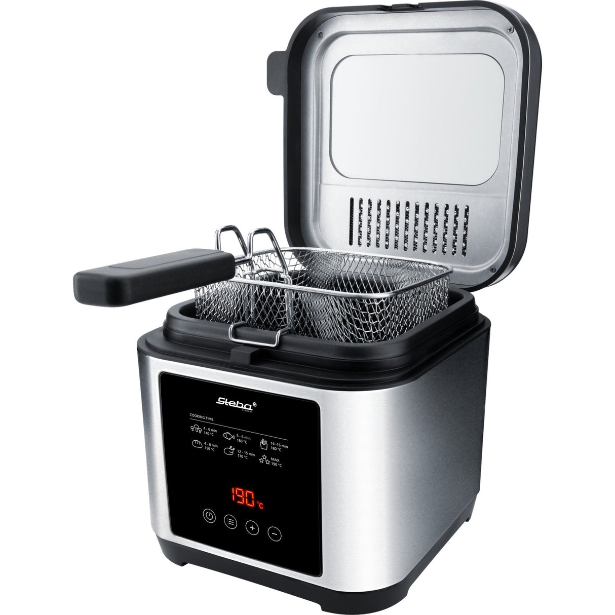 Friteuse Steba df 150 (acier inoxydable noir, 2,5 litres)