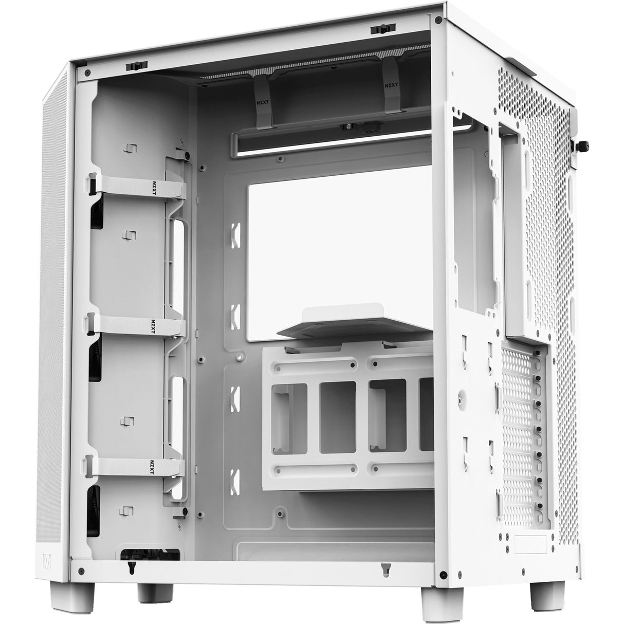 Boîtier tour midi Nzxt h6 flow (blanc | 2x USB-A | 1x USB-C | verre trempé)