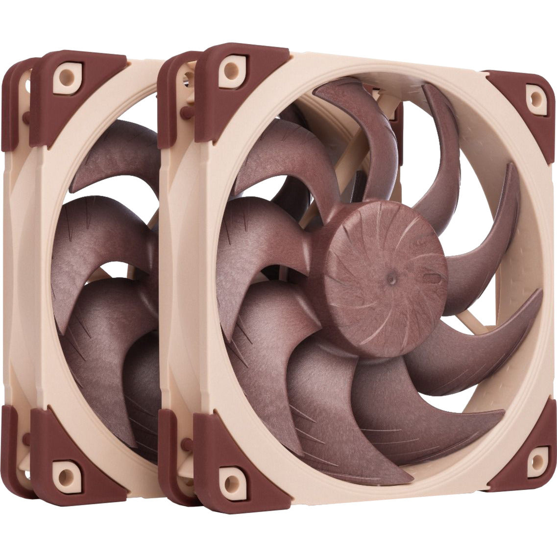 Noctua nf-a12x25 g2 pwm sx2-pp ventilateurs de boîtier (marron, 2 pièces, 120 x 120 x 25 mm)