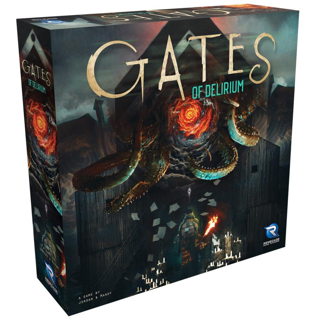Réseau de joueurs européens Gates of Delirium, jeu de société (anglais, 2 à 4 joueurs, 45 minutes, à partir de 14 ans)