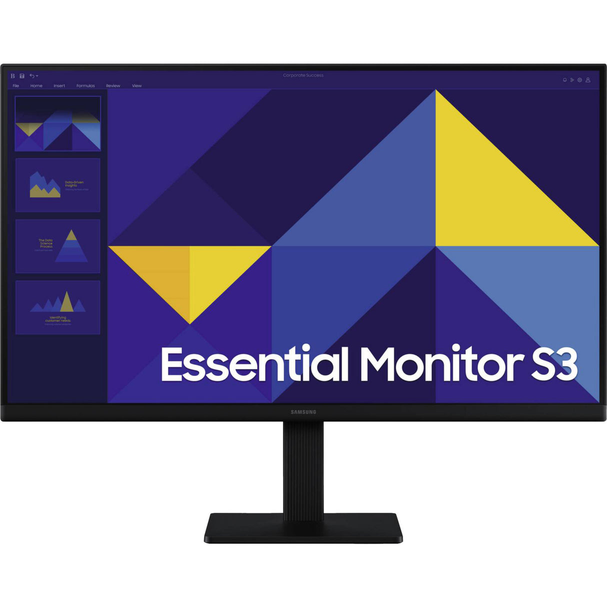 Moniteur Samsung essential s3 s30gd 27 (noir, hdmi, vga)