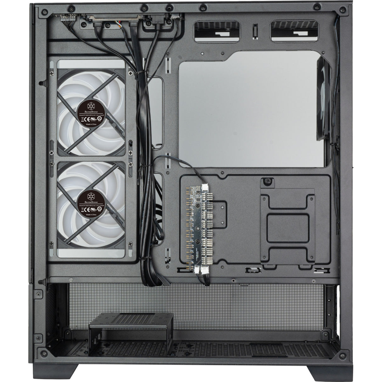 Boîtier mini tour Silverstone lucid 05 (noir | 2x USB-A | 1x USB-C | RVB | verre trempé)