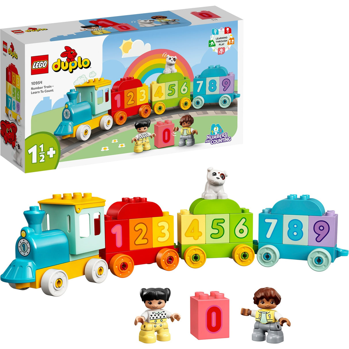 Lego duplo - train numéroté - jouet de construction apprendre à compter (10954)