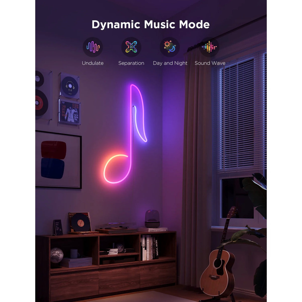 Bande LED néon blanche intelligente Govee 4m matière rgbic - extra flexible