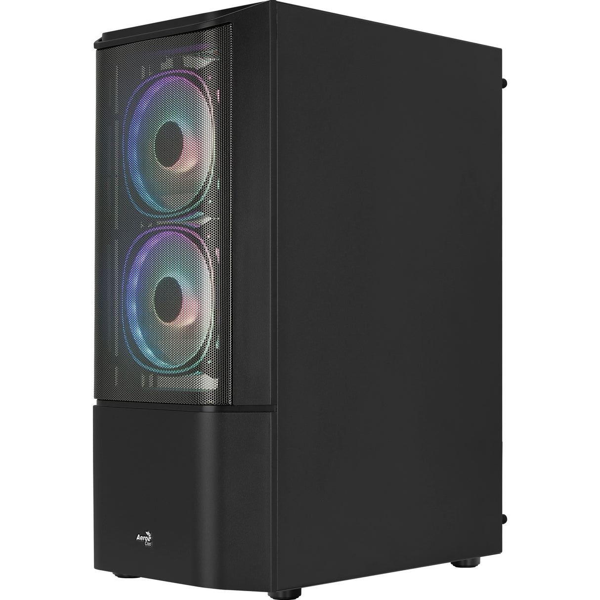Boîtier tour midi Aerocool quantum mesh v3 (gris noir | 3x USB-A | RVB | fenêtre)