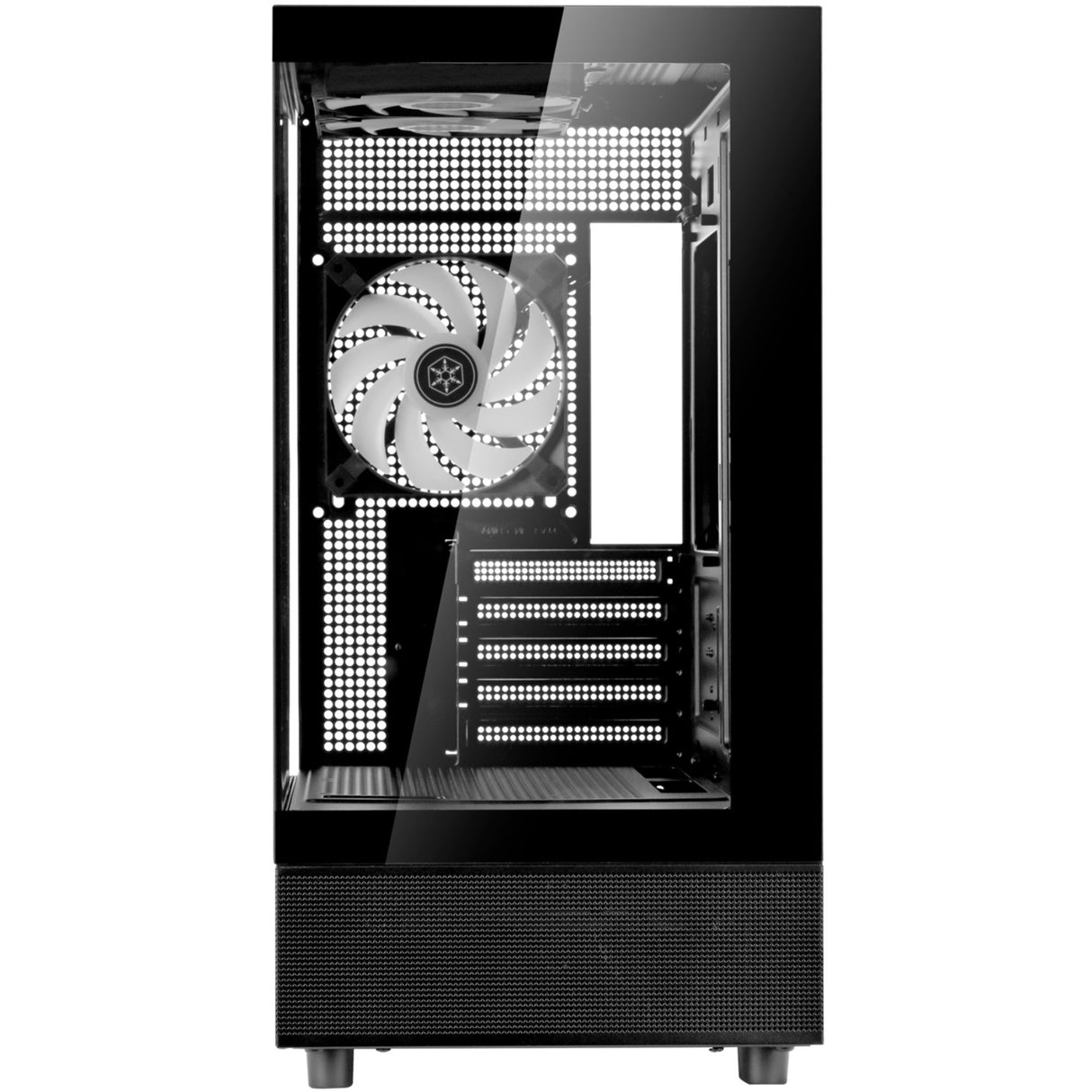 Boîtier mini tour Silverstone lucid 04 (noir | 2x USB-A | 1x USB-C | RVB | verre trempé)