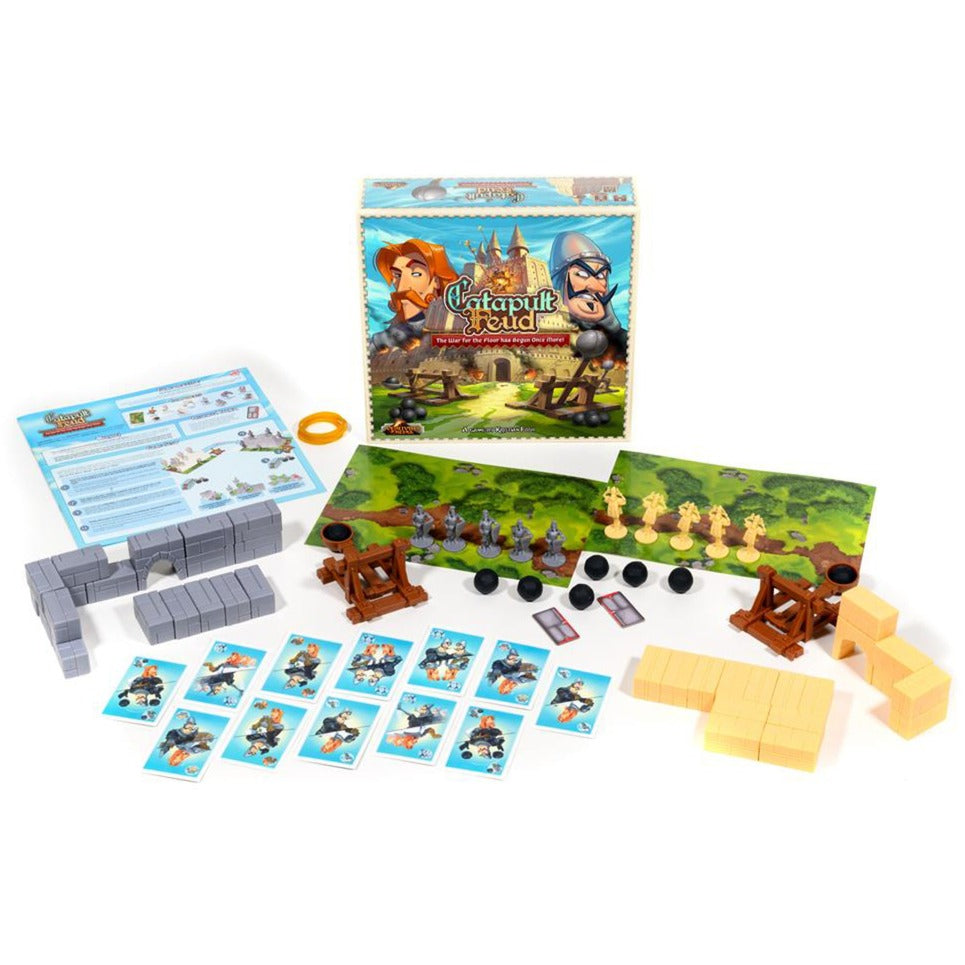 Jeu de société Catapult Feud du réseau de joueurs européens (anglais, 2 joueurs, 20 - 30 minutes, à partir de 7 ans)
