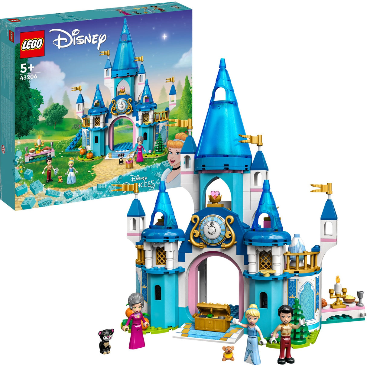LEGO LEGO Princess 43206 Le château de Cendrillon et le prince