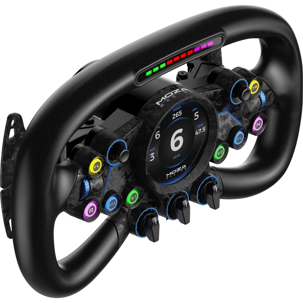 Module complémentaire de guidon Moza vision gs (carbone noir)