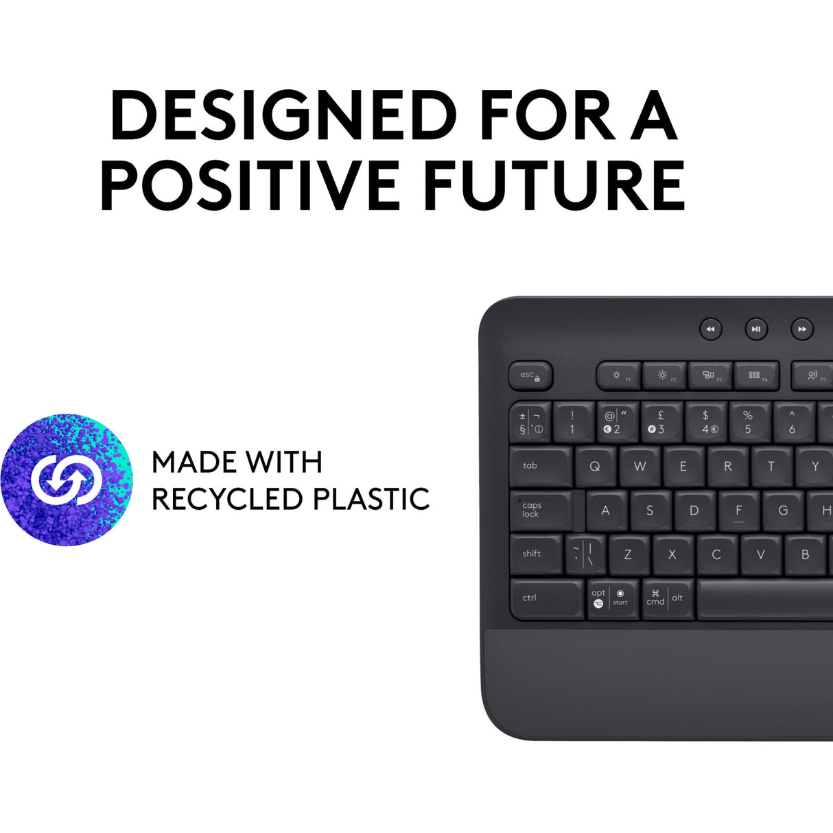 Clavier confort sans fil Logitech signature k650 (graphite, disposition américaine-internationale (qwerty), 100 %)
